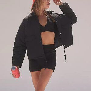 FP MOVEMENT Off The Bleachers Coaches Jacket / Black